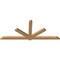Ekena Millwork Kennewick Timber Gable Bracket, Western Red Cedar, 108"W x 45"H x 3 1/2"D x 5 1/2"F, 10/12 Pitch GBW108X45X0406KEN00SWR - alternate 3